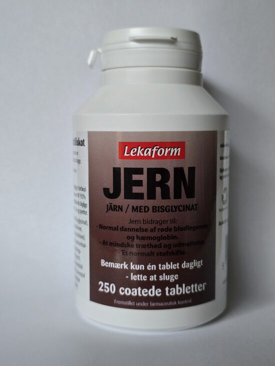Залізо 250 табл, Данія