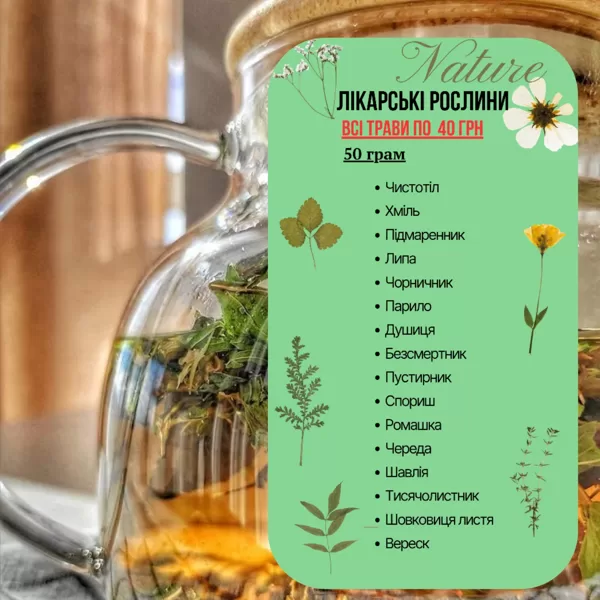 Лікарські рослини 50 г